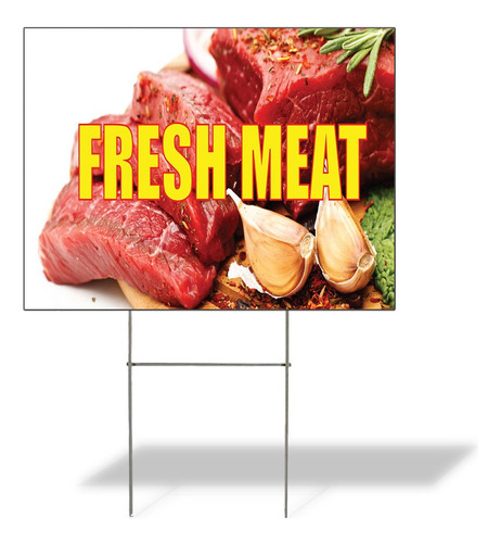 Fastasticdeals Cartel Patio Resistente Intemperie Carne Al B