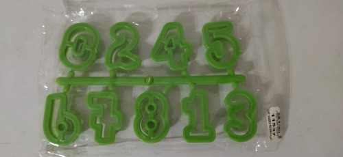 Cortador De Plástico Números 2,5 Cm