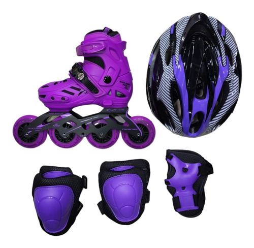 Combo Patines Canariam Magic Pro Plus + Kit De Proteccion