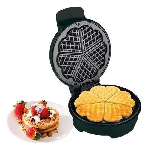 Máquina Para Hacer Waffles Forma De Corazón Mcasa 700w