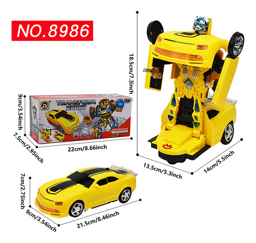 Robot De Coche Transformador Con Control Remoto Inteligente:
