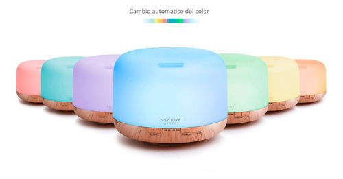 Imagen 2 de 7 de Purificador Aromatizador Vaporizador Difusor Con Luz Led