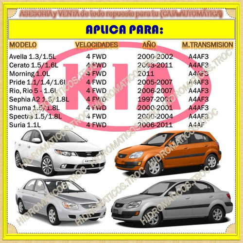 Filtro Y Empacadura A4bf3 Accent Getz Elantra Rio Hyundai