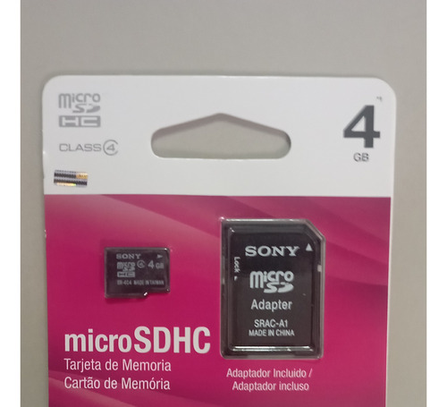 Memoria Micro Sd 4gb