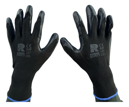 Guante Nylon Palma Nitrilo 12 Pares