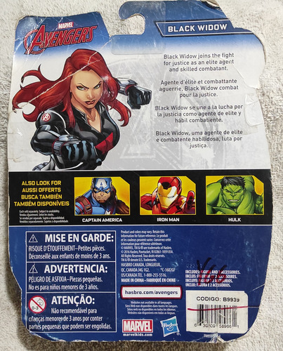 Figura De Acción Black Widow Avengers (caja Poco Maltratada)