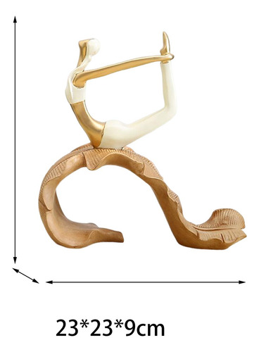 Estatua De Resina Compatible Con Yoga Para Niñas, Estilo B