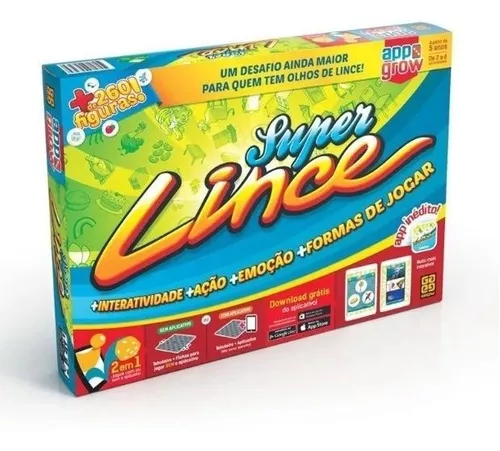 Jogo De Tabuleiro Divertido Para Crianças Super Lince - Grow