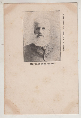 1904 Postal Revolucionario Blanco Coronel Jose Saura Rara
