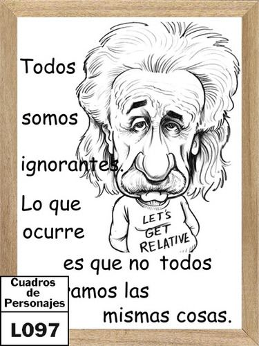 Einstein Caricatura, Cuadro, Poster, Cartel             L097