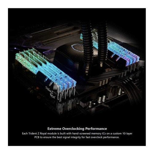Imagem 3 de 8 de Memória G.skill Tridentz Royal 16gb 2x8gb F4-4000c18q-16gtrs