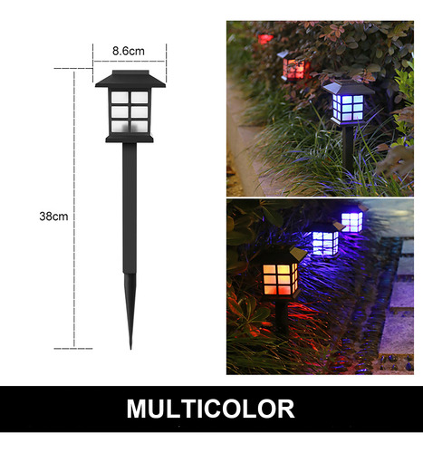 Lámpara Led Para Césped, 3 Unidades, Luces Solares Para Cami