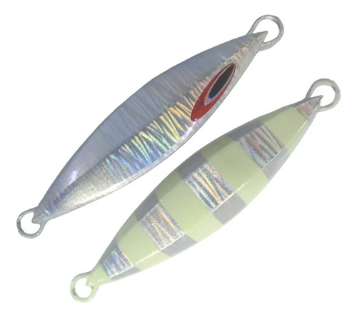 Isca Para Pesca Jig Mig Ns 130 Gr 11,0cm Prata/list/hot/glow