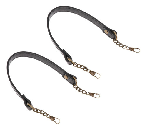 2x De Material Cuero Pu Asa De La Correa S De Hombro Cadena