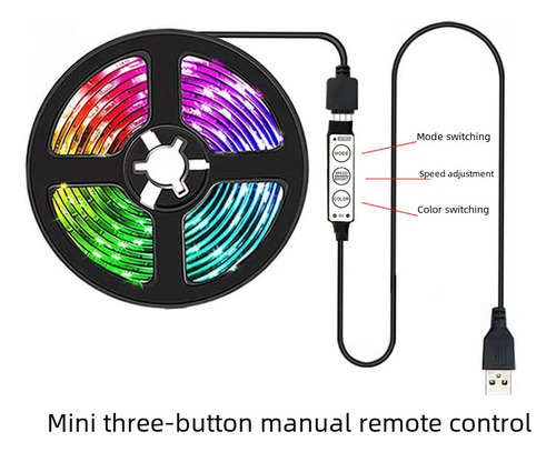 Conjunto De Faixas De Luz De Placa Nua De 1 M - 5050rgb 24 L