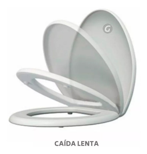 Imagen 2 de 3 de Tapa Para Inodoro, Caida Lenta, Asiento Alongado