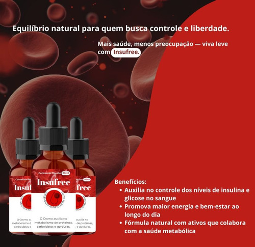 5 Insufree Original 30ml - Controle Natural. Envio Imediato.