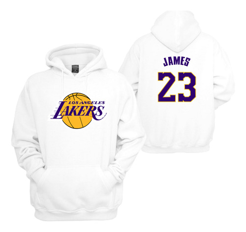 Sudadera Angeles Lakers Lebron James 23 Hoodie Unixes Nba