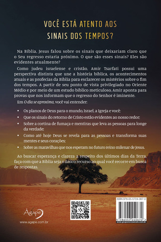 O dia se aproxima: Uma mensagem de um israelita sobre advertência e esperança para os últimos dias, de Tsarfati, Amir. Editorial Novo Século Editora e Distribuidora Ltda., capa mole em português, 2022
