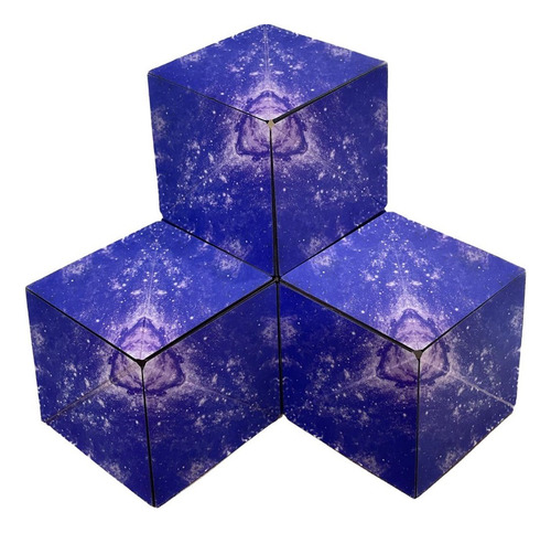 Cubo Mágico Shape Shifting Galaxy Infinito Magnético Estrutura Colorido