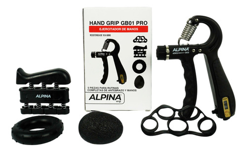 Kit Agarre Antebrazo Hand Grip Manopla Fuerza Ejercitador