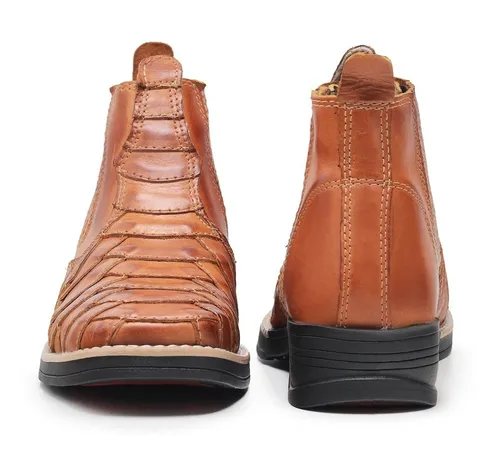 Bota escamada masculina cano curto 2025