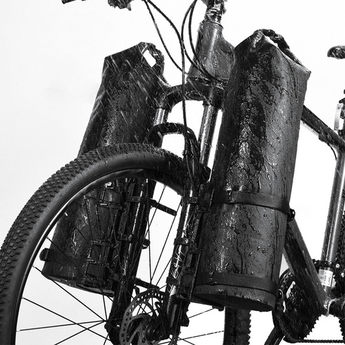 2pcs 7l Bolsa Horquilla Bicicleta Impermeable Con Monte