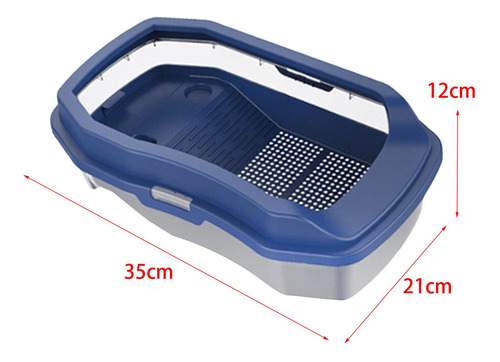 Caja De Alimentación Para Hábitat De Reptiles, Azul