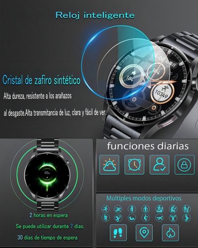 ** Reloj Inteligente Impermeable Qs39-black Hombre Negocio Smartwatch