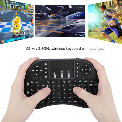 Teclado Sem Fio Mini I8 Flying Mouse Para Multimídia Domésti