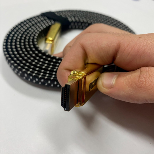 Cable Hdmi 4k 2.0 Mallado Largo 3 Metros Máxima Resolución