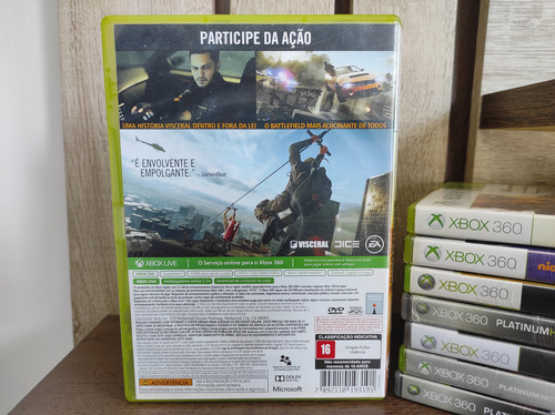 Jogo Battlefield Hardline Original Xbox 360 - Midia Física (Usado)