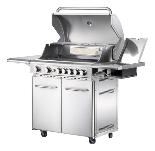 Parrilla A Gas Licuado Fdv Smart 7 Quemadores Acero Inox