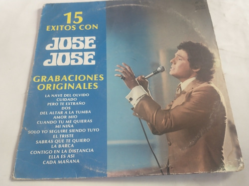 José José  15 Exitos  Lp Vinilo.