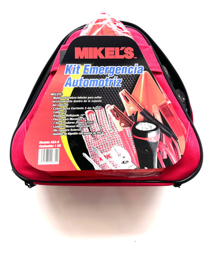 Kit Emergencia Automotriz (cables, Triángulo, Desarmadores)