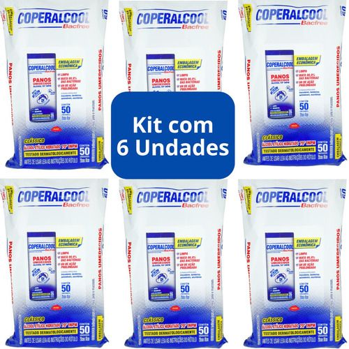 Refil Lenço Umedecido Coperalcool 70% 300un Antibactericida