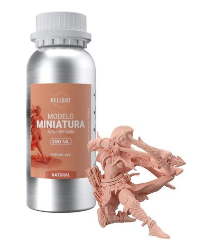 Resina 3d Hellbot Modelo Miniatura 250ml Color Natural