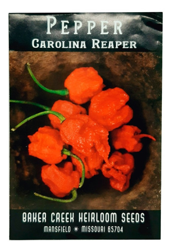 Baker Creek Heirloom Seeds Carolina Reaper Pepper 10semillas