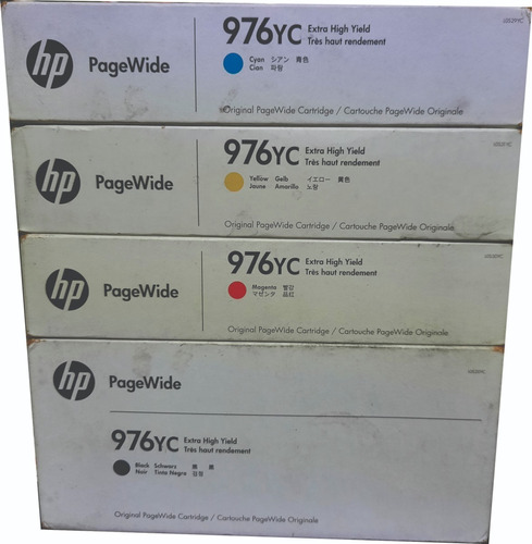 Kit De 4 Cartuchos Originales Hp 976yc C/y/m/b P55250 P57750