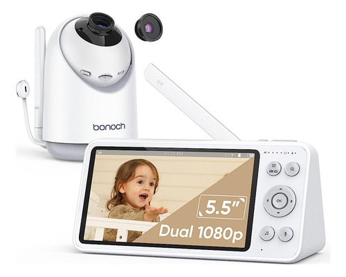 Bonoch Video Baby Monitor Sin Wifi, Almacenamiento Local + R