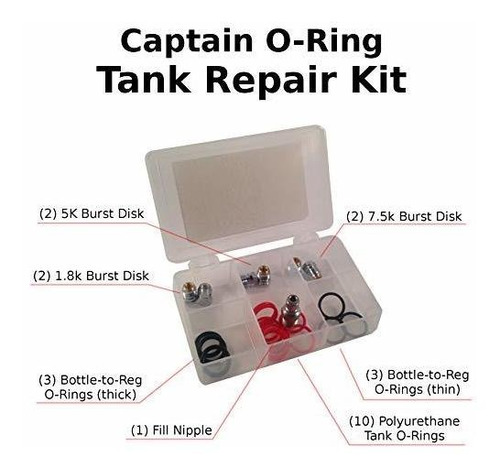 Kit De Reparación Del Tanque De Paintball Captain O-ring