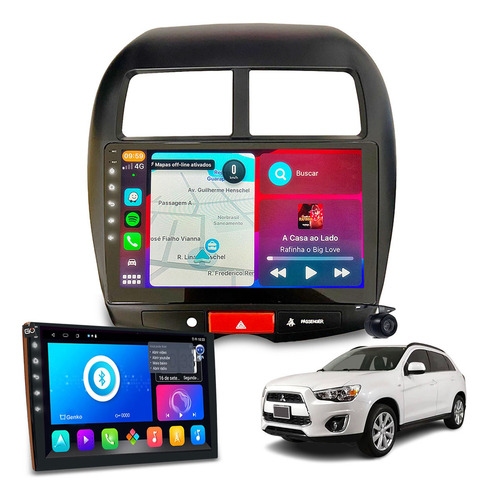 Central Multimidia Octacore 2+32gb 10pol Asx 2011 À 2016 4g Cor Asx 2013 Preto