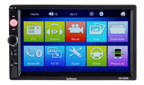 Radio Auto 2 Din Bowmann Mirror Link Bluetooth Dd-5200l - Vc