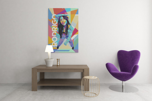 Cuadro Moderno Mural Olivia Rodrigo Pop Art Full Hd