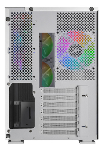 Gabinete Gamer Dxt Gaming Titan T5 Media Torre Atx 4 Fan Usb-C Cristal Templado Argb Metalico