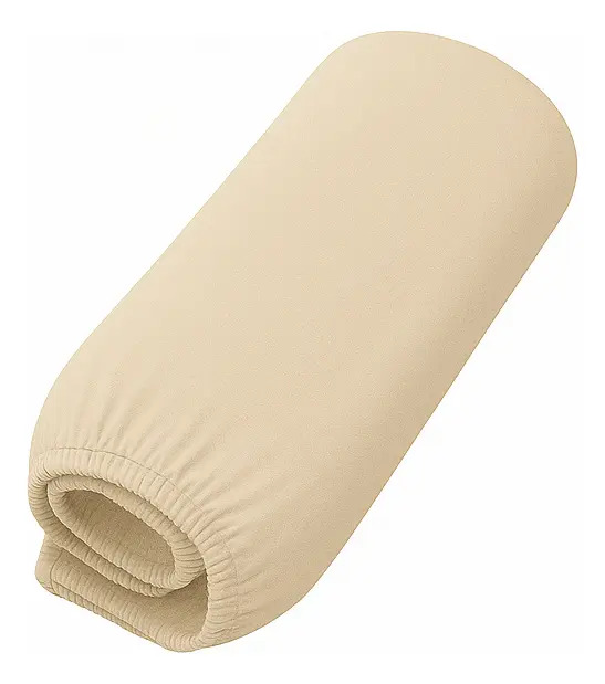 Lençol Oval P/ Carrinho Bebê Padrão Universal 77x35 Cor Bege