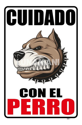 Cuidado Con El Perro | 30x20cms