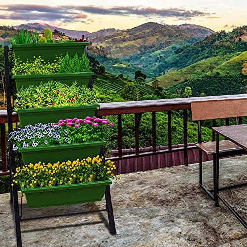 Imagen 7 de 7 de Jardinera Vertical De 4 Pies - 5 Niveles