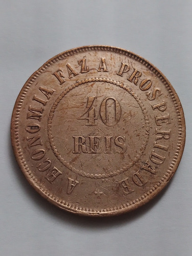 Moeda Bronze 40 Reis Ano 1908 Sob Lote 4144