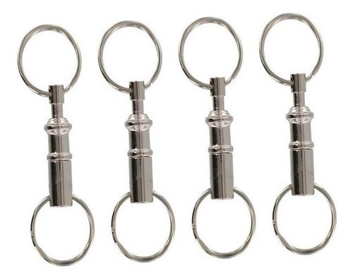 4pcs Separan Anillos De Llave Organizador De Llavero Doble